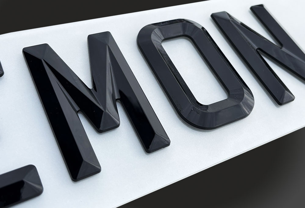 4D Prizm Number Plates Style 3