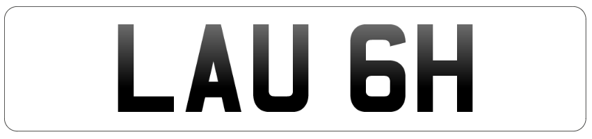 laugh number plate